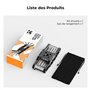 K&F Concept 10 en 1 Ensemble d'Outils Pliables pour Appareil Photo et Cardans, Set d'Outils avec Tournevis et Clés, 6 types de c