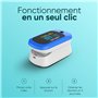Oxymetre de Doigt Professionnel, Saturometre Oxymetre Precis, Affichage OLED, Ideal pour Usage Domestique, Sportif, Professionne