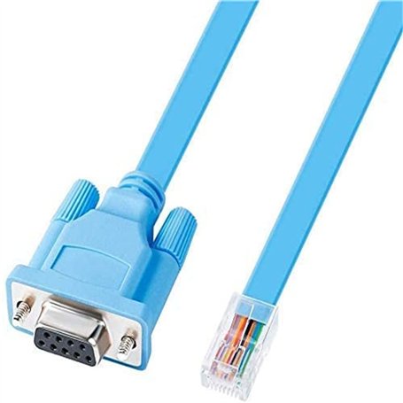 DTech Câble de console RJ45 vers RS232 9 broches DB9 femelle vers RJ45 Ethernet Cisco Device Management Serial Adapte(1