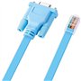 DTech Câble de console RJ45 vers RS232 9 broches DB9 femelle vers RJ45 Ethernet Cisco Device Management Serial Adapte(1,8 m/6 pi