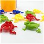 12 Pieces Jouet Assorti de Grenouille de Saut de Jouets Colorés Inspirent à Connaissance des Couleurs d'enfants
