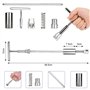Outils kit Débosselage Carrosserie et Débosselage sans peinture, Kit réparation Doutils de réparation de Bosselures pour Carross
