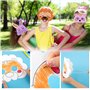 24PCS Masques Animaux et 4 Feuilles Strass Autocollant Avec Feutres de Coloriage Bricolage Enfant Accessoire de Déguisement Cade