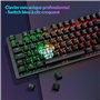 Rii | Clavier Gamer AZERTY FR | Nouveauté - USB - Clavier Filaire Rétroéclairé LED | PC Gaming PS4 PS5 Mac | Noir