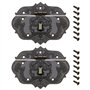 The Lord of the Tools 2pcs Moraillon Loquet Vintage Bronze Fermoir Boîte à Bijoux Serrure Décoration avec Vis pour Boîte en Bois