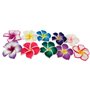 Lot de 50 Perles en Argile Polymère de 35 mm - Couleurs Mélangées, Florales, Hawaïennes Lei Plumeria Faites à la Main - Accessoi