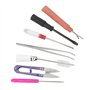 Pssopp Kit d'entretien de Machine à Coudre 7 pièces, Outil de Retrait de Fil, Accessoires de réparation de kit d'entretien de Ma
