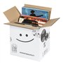 Carton renforcé pour vinyles Blanc