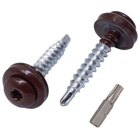 Lot de 30 vis Torx en métal pour toiture - 4