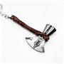 LizMatech Stormbreaker Porte-clés avec hache de Thor et pas marteau Mjolnir, Tête de hache argentée, S