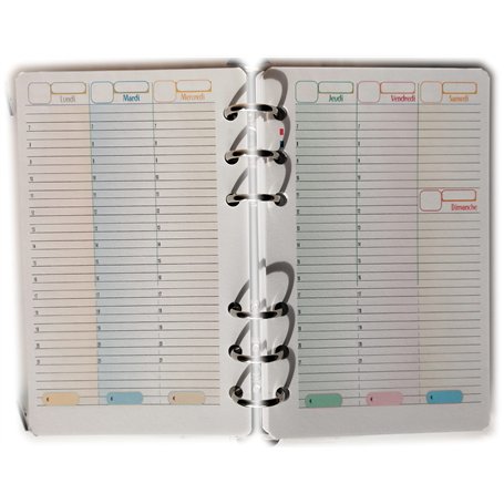 Rechange/Recharge pour agenda organisateur - A6 Personal 10x17cm - 52 semaines - Agenda - Français