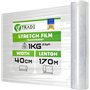 V1 Trade Film Etirable Demenagement - Film Palette Transparent 40cm x 170m - Plastique Protection pour Colis et Meubles