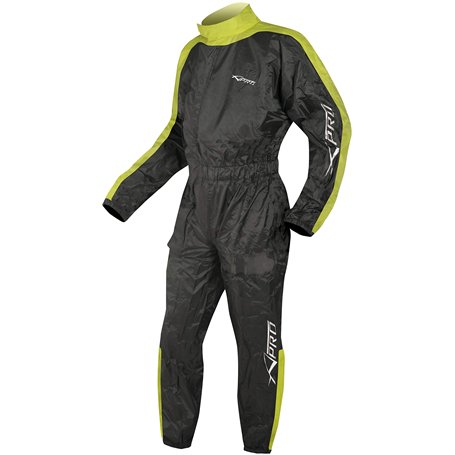 Combinaison Antipluie Motard Nylon Etanche Moto Doublure Reflechissant Fluo XL