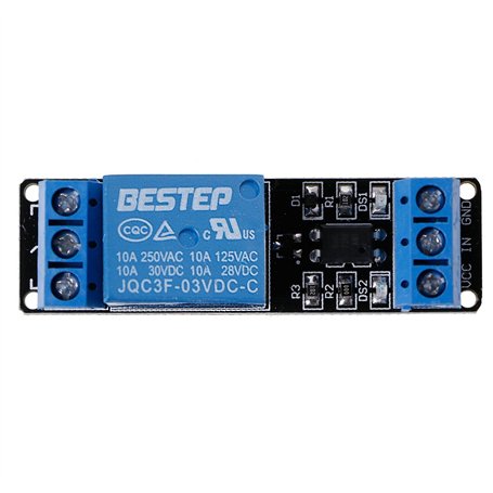Buwei 3.3V Module de Relais de déclenchement de Bas Niveau de Relais à 1 Canal avec Isolation optocoupleur