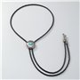 MONOJLY Cravate Bolo Western Cowboy Turquoise Américaine Native pour Homme, Noir, 108cm