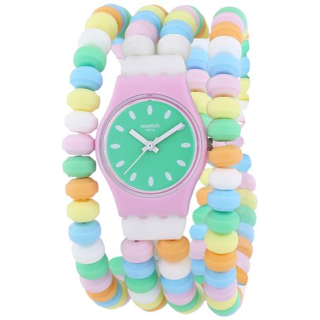 Swatch Montre-Bracelet analogique à Quartz pour Femme XS Caramellisima LP135B