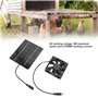 Ventilateur Alimenté par Panneau Solaire, 6 V 2 W 3,15 Pouces Mini Ventilateur D'extraction à énergie Solaire pour Serre, Niches