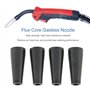Kit D'embouts de Buse sans Gaz à Noyau de Flux 4 Pièces, Consommables de Torche de Soudage Compatibles avec | Forney | Pièce de