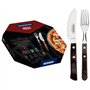 Tramontina - Couverts à pizza Technobois 8pcs. Inox et technobois.