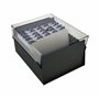 Acrimet Boîte à Fiches Organisateur 5'' x 8’', Base en Métal Robuste (Index AZ et un Séparateur Plastique Inclus) (Base Noire av
