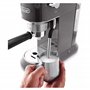 De'Longhi Dedica Arte EC 885.GY Machine à expresso avec buse MyLatterArt en mousse de lait, design compact, 15 cm de large, rés