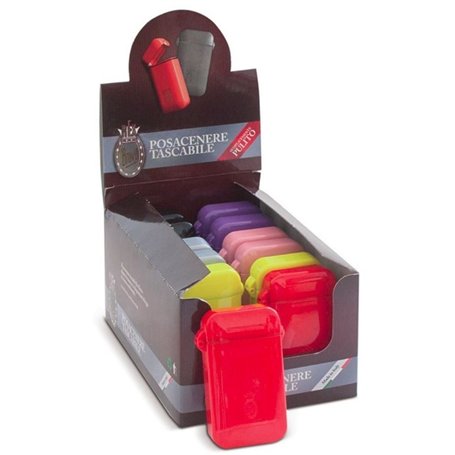 Rex Bravo Cendrier de poche en plastique avec bouchon anti-odeurs