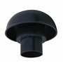 FIRST PLAST CDVM40A-Y CDVM40A Chapeau de Ventilation Tête Esalateur avec Filet Ardoise Diamètre intérieur 40 mm