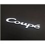 Emblème autocollant pour voiture Coupe XCBW Argenté