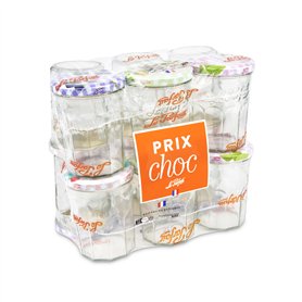 Le Parfait 1978030.0 Lot de 12 Confituriers Verre Transparent 24