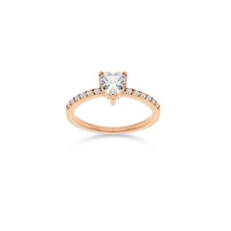 Bague Femme LIU JO LJ2438M18 18 Or rose Blanc