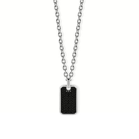 Collier Femme LIU JO MLJ533 Argenté Noir