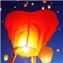 Sky Lot de 10 lanternes chinoises à libérer en mémoire Couleur amour Grande lanterne commémorative en papier pour anniversaire,