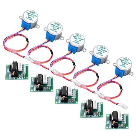 ICQUANZX 5 ensembles 28BYJ-48 ULN2003 5V moteur pas à pas + carte pilote ULN2003 pour Arduino
