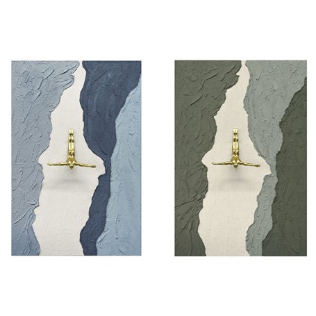 Cadre Home ESPRIT Bleu Marron Homme Moderne 80 x 3