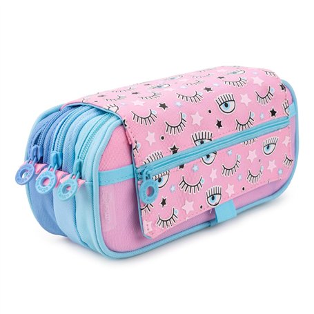 PracticDomus Trousse de rangement triple avec fermeture éclair individuelle