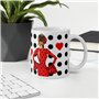 IllustrArte Tasse de 350 ml - Tasse en céramique avec motif danseuse de flamenco - Cadeau pour les amoureux du bal - Marie rouge