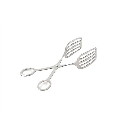 Pince de cuisine avec fentes - Pour servir des aliments et des pâtisseries de luxe - 18 cm - Fabriquée en acier inoxydable - Pel