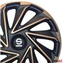 Sparco Enjoliveurs Varese - 15-pouces - Doré/Noir - Set de 4 pièces