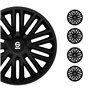 Sparco Enjoliveurs Bergamo - 16-pouces - Noir - Set de 4 pièces