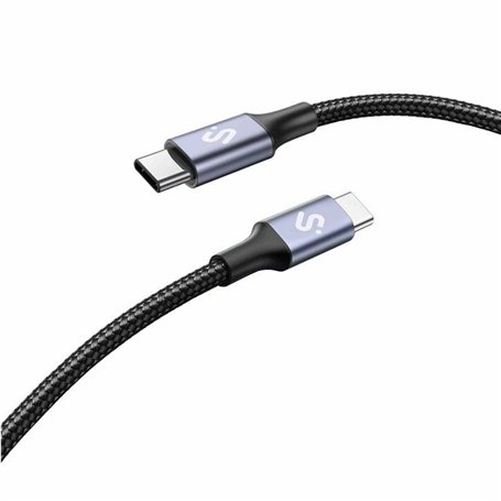Câble USB-C vers USB-C Subblim SUBCAB-C10002 2 m Noir
