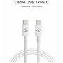 Câble USB-C vers USB-C Subblim SUBCAB-C10010 1 m Blanc Noir