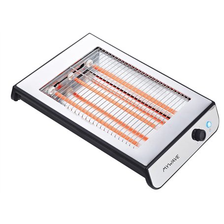 My Wave - Grille-pain Plat - Tous Types de Pains et Viennoiseries - Grille-pain Horizontal Puissance de 900W - Température Régla