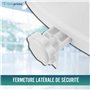 Rehausseur WC Adulte avec Abattant WC - 10 Cm de Hauteur - Siege Toilette Orthopédique avec Verrouillages Latérals de Sécurité -