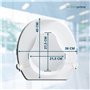 Rehausseur WC Adulte avec Abattant WC - 10 Cm de Hauteur - Siege Toilette Orthopédique avec Verrouillages Latérals de Sécurité -