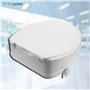 Rehausseur WC Adulte avec Abattant WC - 10 Cm de Hauteur - Siege Toilette Orthopédique avec Verrouillages Latérals de Sécurité -