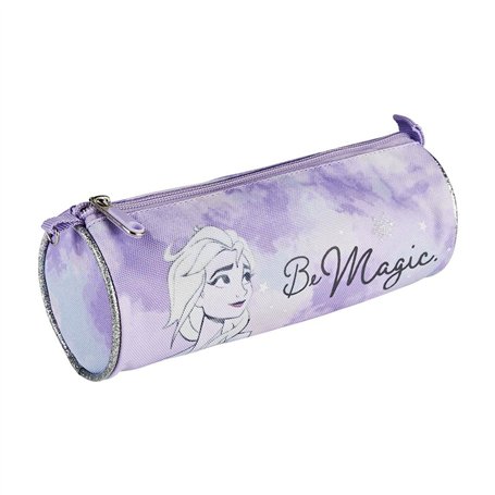 CERDÁ LIFE'S LITTLE MOMENTS - Trousse Scolaire Reine des neiges pour Fille en Forme de Tube à Ouverture zippée - Licence Officie