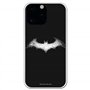 Personalaizer Coque pour iPhone 15 Pro Max - Coque en Silicone TPU Souple Transparente - Motif Batman Logo Blanc