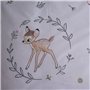 Disney Bambi Parure de lit Bébé 100% Coton - Housse de Couette 100x135 cm + Taie d'oreiller 40x60 cm