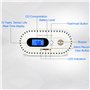 YZIF 10 Ans Détecteur de monoxyde de Carbone à Affichage numérique LCD avec Pile au Lithium Conforme à la Norme EN50291