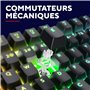 Trust Gaming GXT 871 Zora Clavier Mécanique AZERTY avec Éclairage RGB, Commutateurs Huano Linéaires, Anti-Ghosting N-Key Rollove